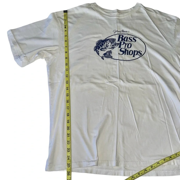 Bass Pro Shops White Knit Shirt Sz L - Picture 3 of 5